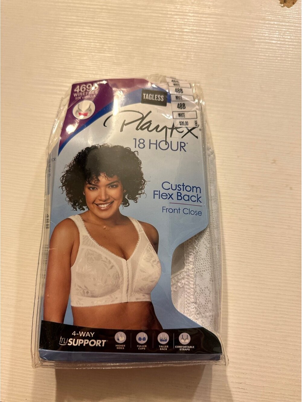 Playtex 18 Hour Bra Wireless size 48 B